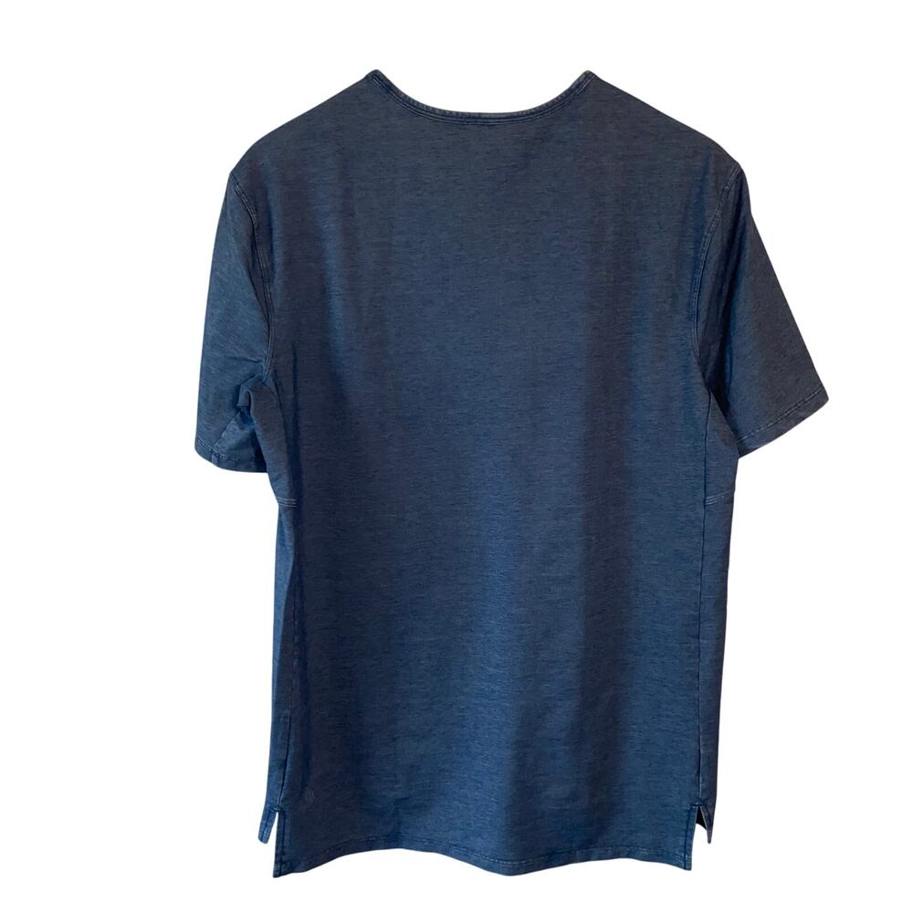 Lululemon's Men's Blue Shirt Sz M Short Sleeve Casual Comfort Activewear Stretch - Picture 5 of 5